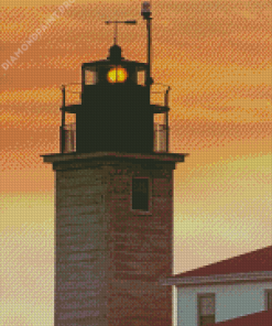 Beavertail Lighthouse Tower Diamond Painting
