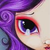 Big Violet Eyes Art Diamond Painting