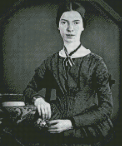 Black And White Emily Dickinson Diamond Painting