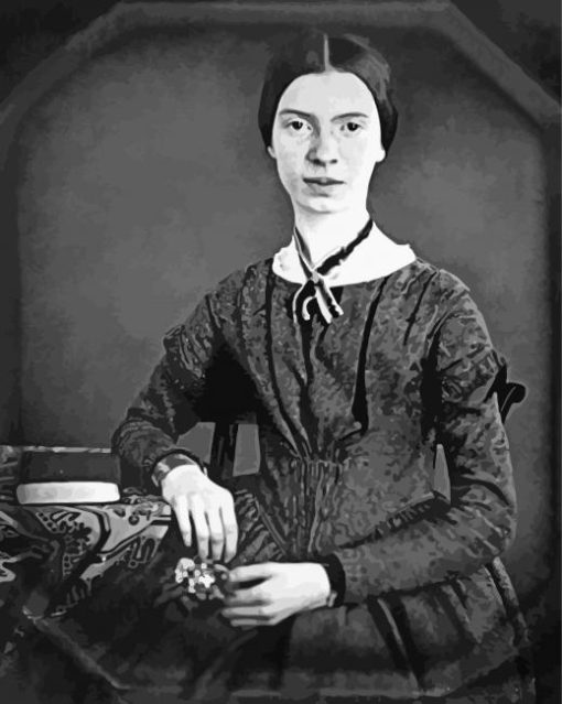 Black And White Emily Dickinson Diamond Painting