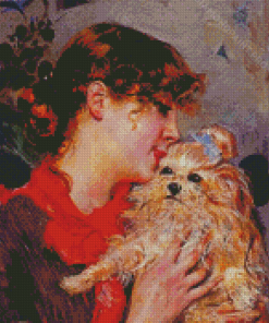 Boldini The Actress Rejane And Her Dog Diamond Painting