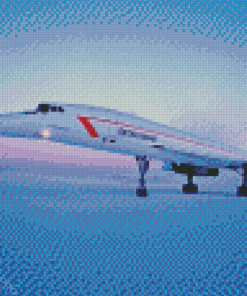 Concorde In Snow Diamond Painting