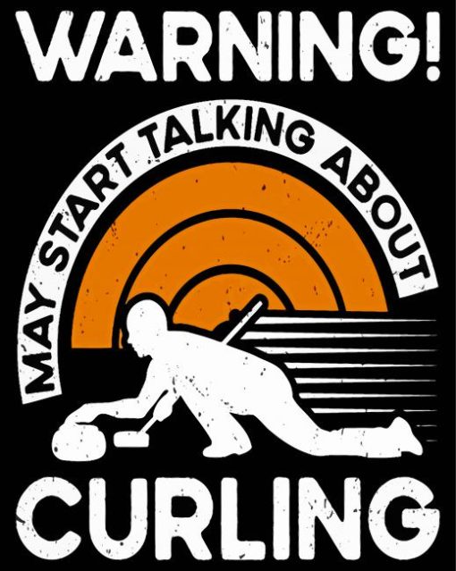 Curling Sport Poster Diamond Painting