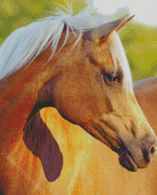 Golden Mare Horse Diamond Painting