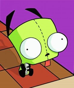 Invader Zim Gir Diamond Painting