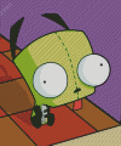 Invader Zim Gir Diamond Painting