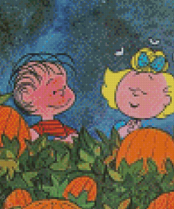 It's The Great Pumpkin Charlie Brown Art Diamond Painting