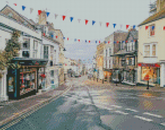 Lyme Regis Streets Diamond Painting