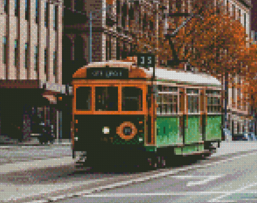 Melbourne Tram Diamond Painting