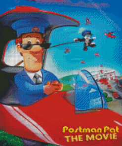 Postman Pat The Movie Poster Diamond Painting