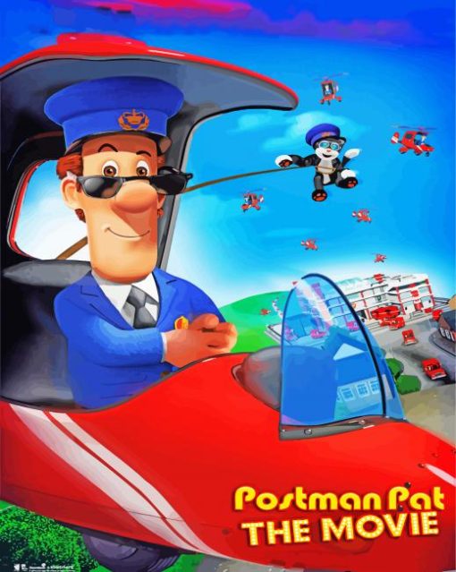 Postman Pat The Movie Poster Diamond Painting