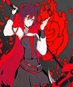 Rwby Anime Ruby Rose Diamond Painting