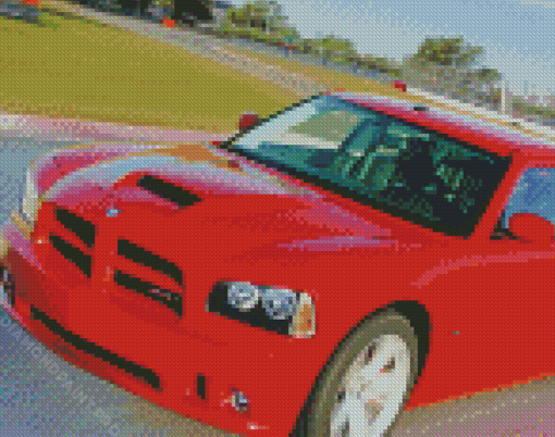Red 2010 Dodge Charger Diamond Painting