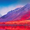 Red Pink Mountains Diamond Painting