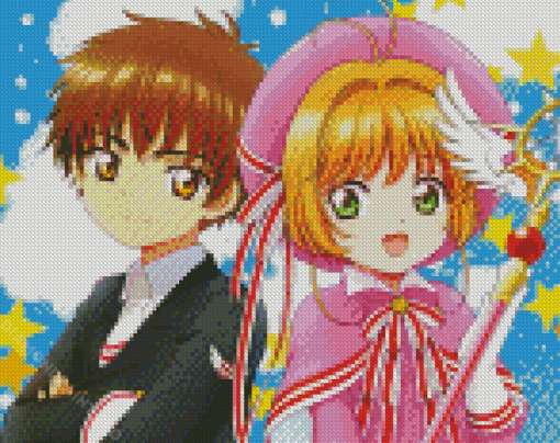 Sakura Cardcaptor And Syaoran Li Diamond Painting