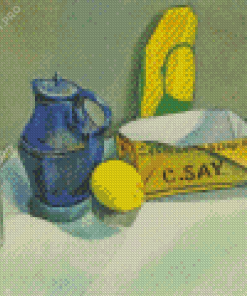 Still Life With A Blue Coffee Pot Diamond Painting