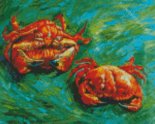 Abstract Crab Diamond Painting