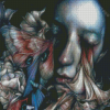 Abstract Sad Lady And Fish Marco Mazzoni Diamond Painting