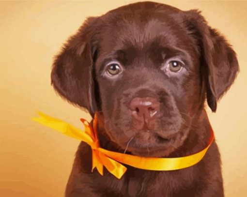 Adorable Brown Labrador Diamond Painting