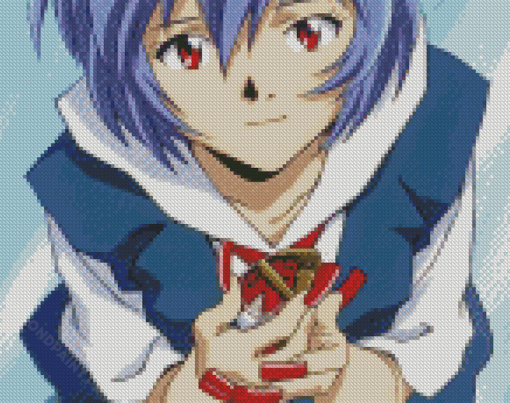 Adorable Rei Ayanami Diamond Painting