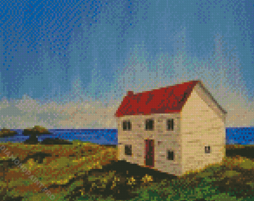 Aeshetic Saltbox House Art Diamond Painting