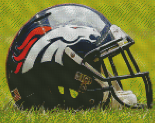 Aesthetic Denver Broncos Helmet Diamond Painting