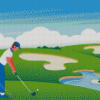 Aesthetic Golf Guy Diamond Painting