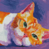 Aesthetic Orange Tabby Cat Diamond Painting