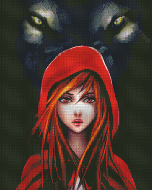 Aesthetic Red Riding Diamond Painting