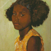Aesthetic Young Black Girl Diamond Painting
