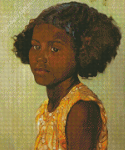 Aesthetic Young Black Girl Diamond Painting