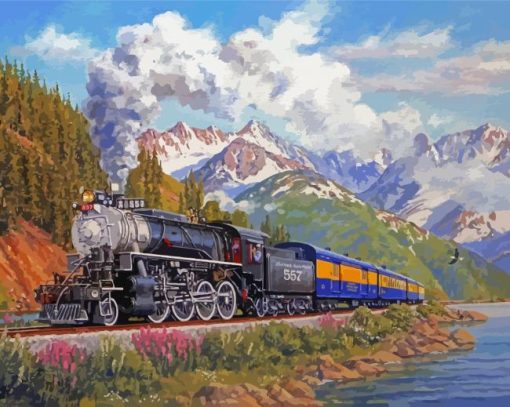 Alaska Railroad Art Diamond Painting