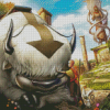 Avatar Appa Illustration Diamond Painting