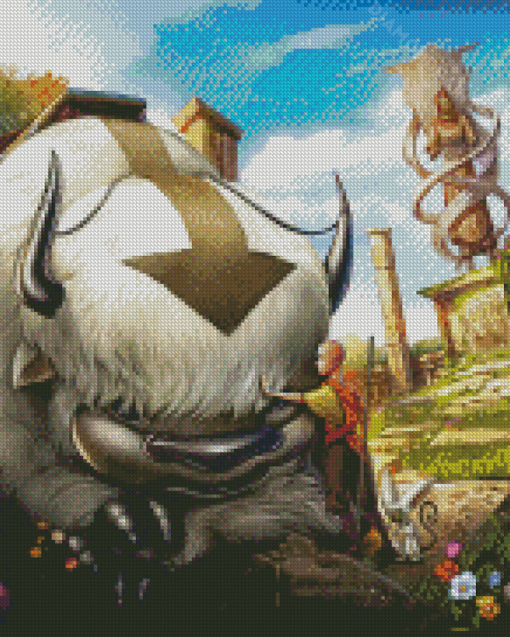 Avatar Appa Illustration Diamond Painting