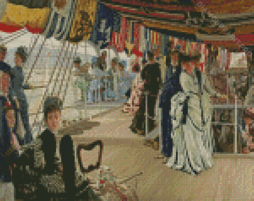 Ball On Shipboard By James Tissot Diamond Painting