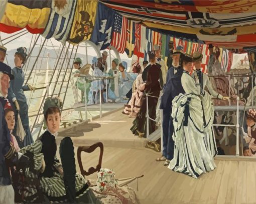 Ball On Shipboard By James Tissot Diamond Painting