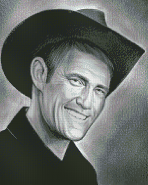 Black And White Chuck Connors Art Diamond Painting