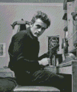 Black And White Enigma Of James Dean Diamond Painting