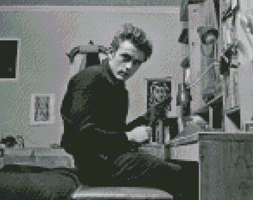 Black And White Enigma Of James Dean Diamond Painting