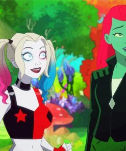 Cool Harley Quinn And Poison Ivy Diamond Painting