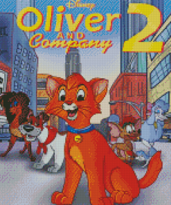 Disney Oliver And Company Poster Diamond Painting