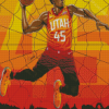 Donovan Mitchell Art Diamond Painting