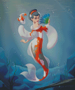 Fantasy Koi Mermaid Diamond Painting