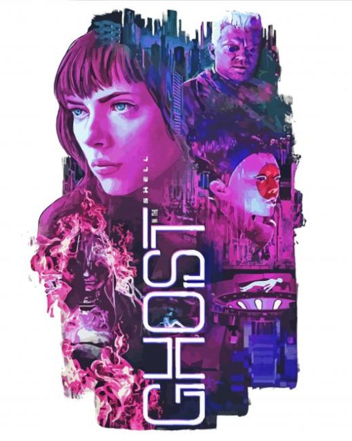 Ghost In The Shell Movie Poster Diamond Painting