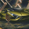 Green Exotic Cars Diamond Painting