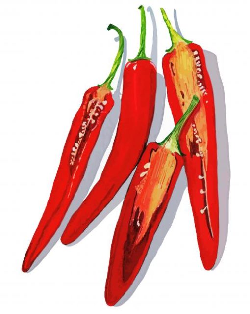 Hot Red Peppers Diamond Painting