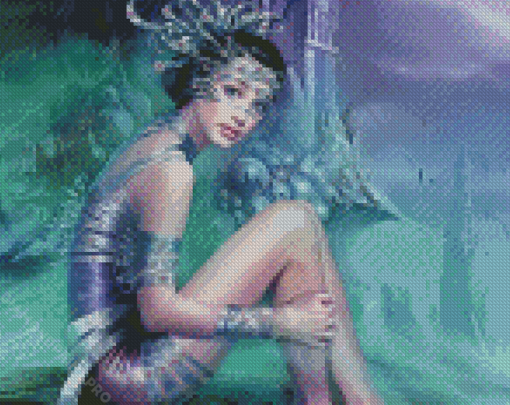 Lonely Fantasy Girl Diamond Painting