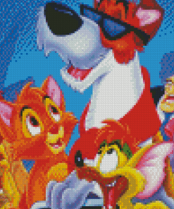 Oliver And Company Characters Diamond Painting