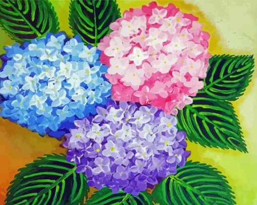 Pink Blue And Purple Flower Diamond Painting