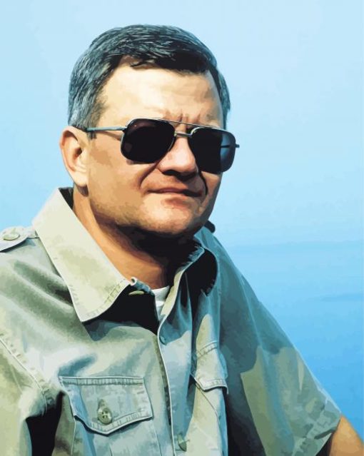 The American Novelist Tom Clancy Diamond Painting